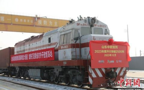 期货配资网 山东中欧班列2023年度开行量突破2500列 创历史新高