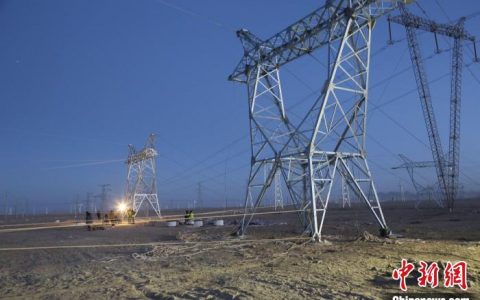 好配资 电网工程“巧”放导线 助力柴达木清洁能源输送