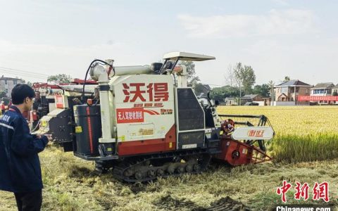 在线配资网站 （乡村行·看振兴）江苏扬州广陵沙头镇深挖无人化种植新路径 400亩农场一人管理