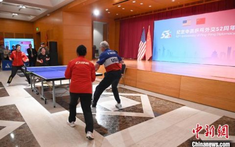 配资网 中美乒坛老中青三代纪念乒乓外交52周年：还是“友谊第一，比赛第二”
