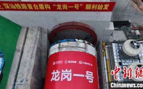 国内股票配资 深汕铁路全线首台盾构机顺利始发
